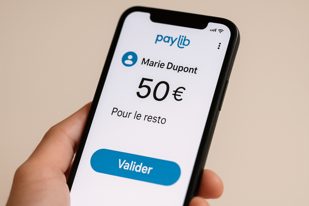 Comment ça marche Paylib : valider un virement de 50 € à un proche avec Paylib